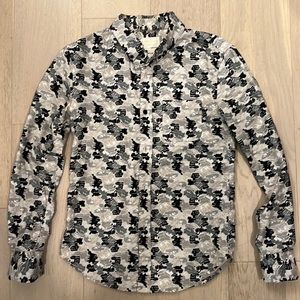 Band of outsiders camo shirt. Xs slim